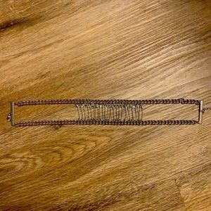 Gothic Safety Pin Choker Necklace